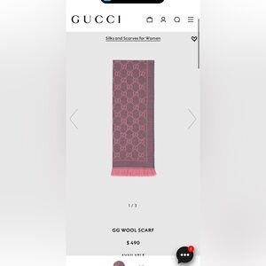Gucci GG Wool Scarf